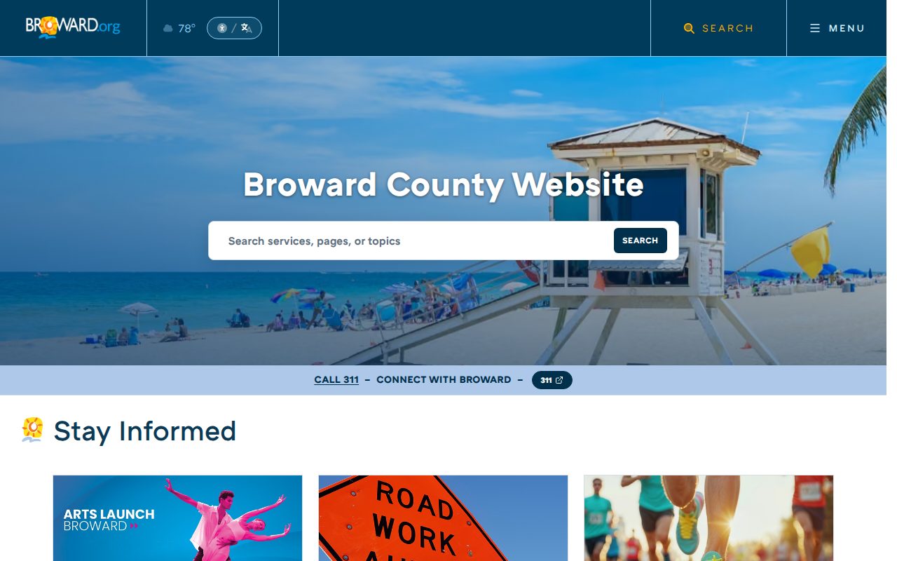 Broward County Government screenshot